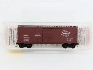 N Scale Micro-Trains MTL 22180 MILW Milwaukee Road 40' Box Car 29960 RTR