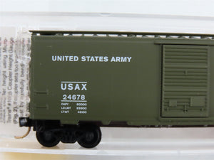 N Scale Micro-Trains MTL 20456 USAX United States Army 40' Box Car 24678 RTR