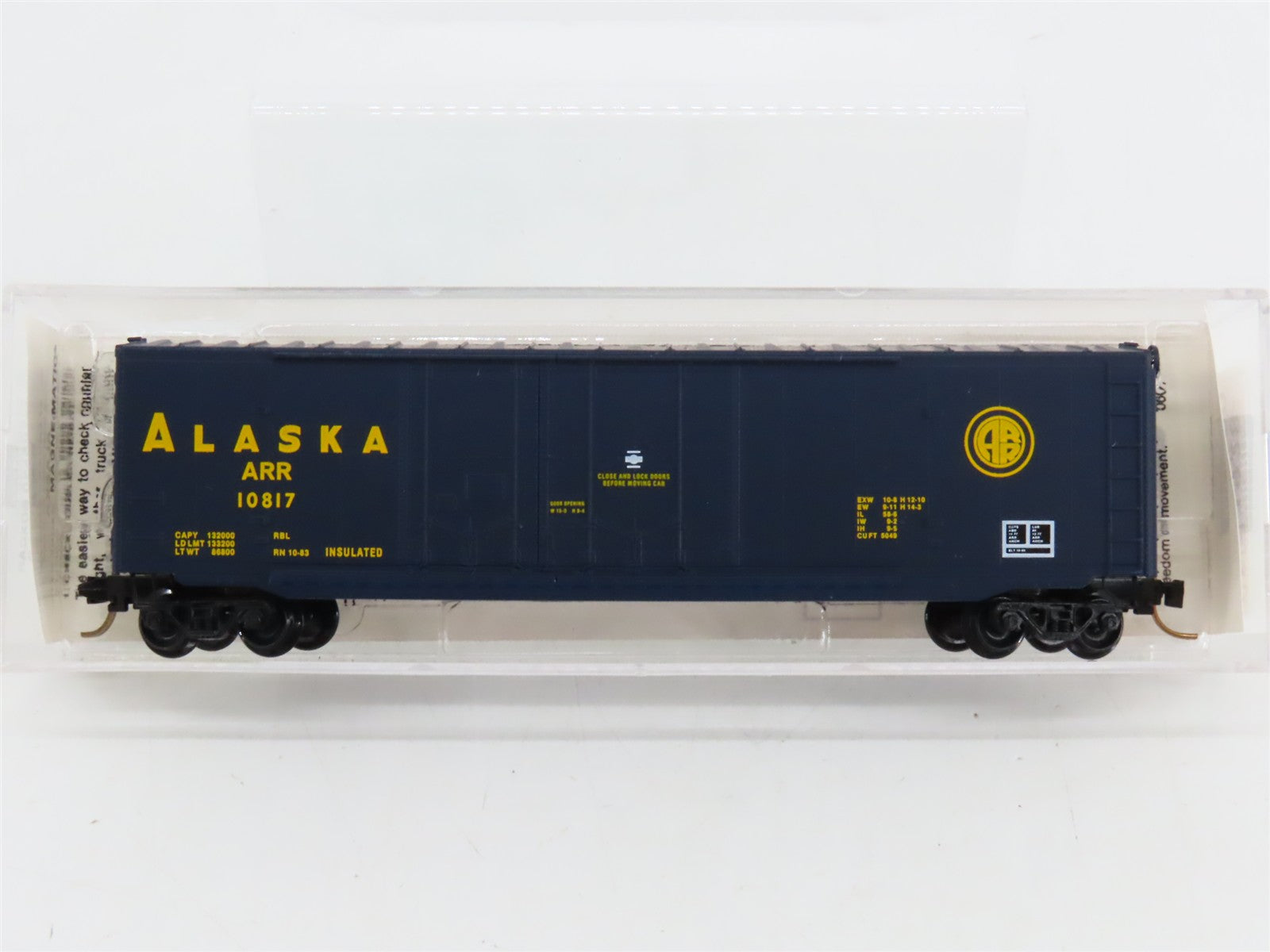 N Scale Micro-Trains MTL 75010 ARR Alaska 50' Plug Door Box Car 10817 RTR