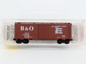 N Scale Micro-Trains MTL 20346/2 B&O Baltimore & Ohio 40' Box Car 470751 RTR