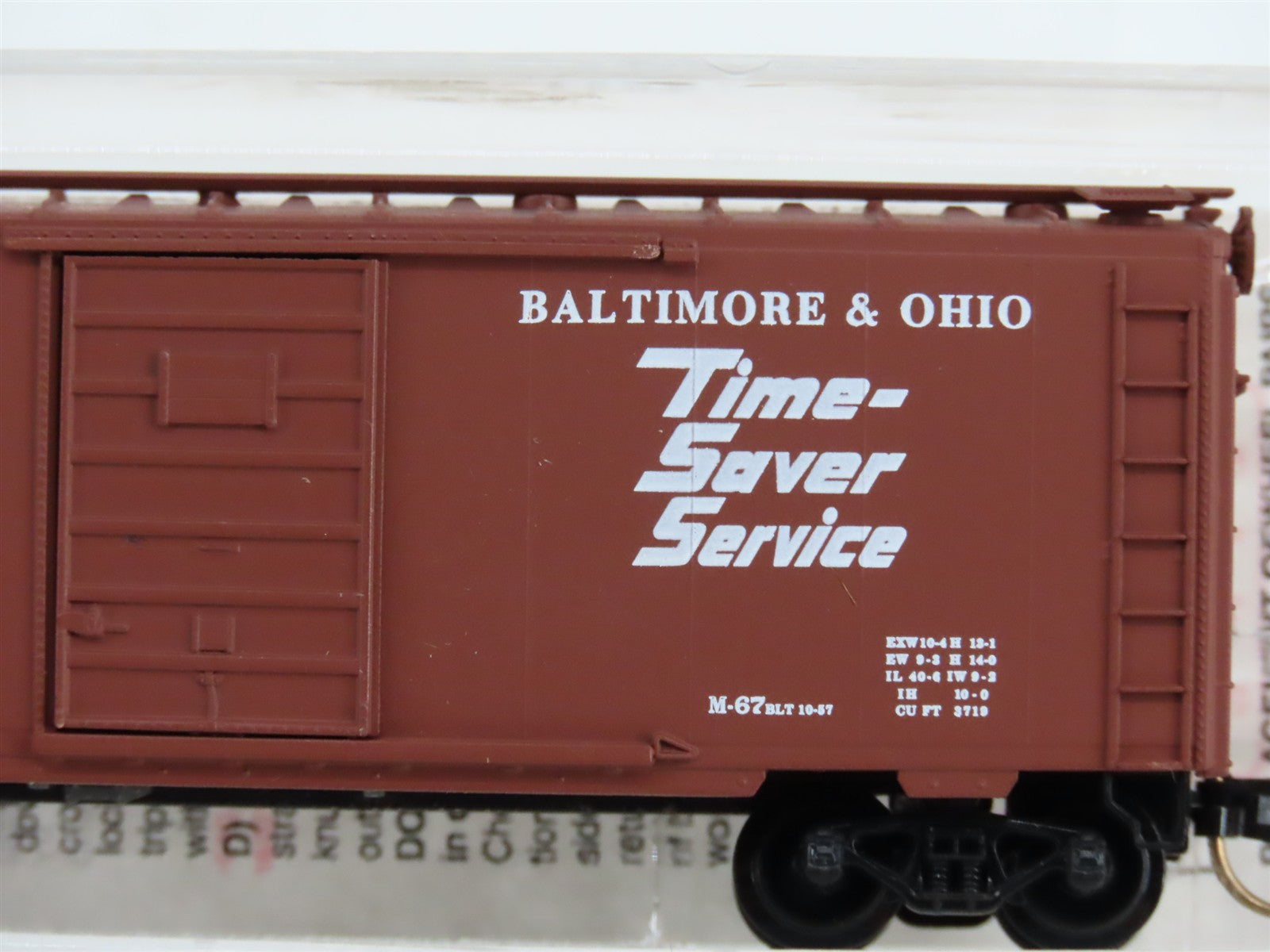 N Scale Micro-Trains MTL 20346/2 B&O Baltimore & Ohio 40' Box Car 470751 RTR
