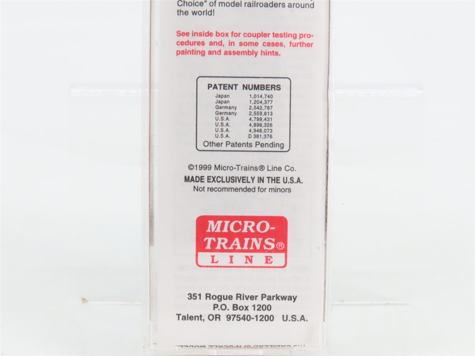 N Scale Micro-Trains MTL 20436/3 C.P. Canadian Pacific 40' Box Car 51096 RTR