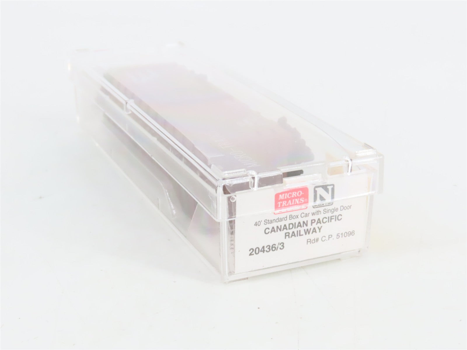 N Scale Micro-Trains MTL 20436/3 C.P. Canadian Pacific 40' Box Car 51096 RTR