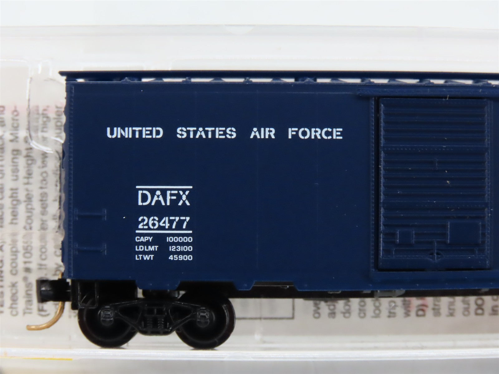 N Scale Micro-Trains MTL 20446 DAFX United States Air Force 40' Box Car RTR