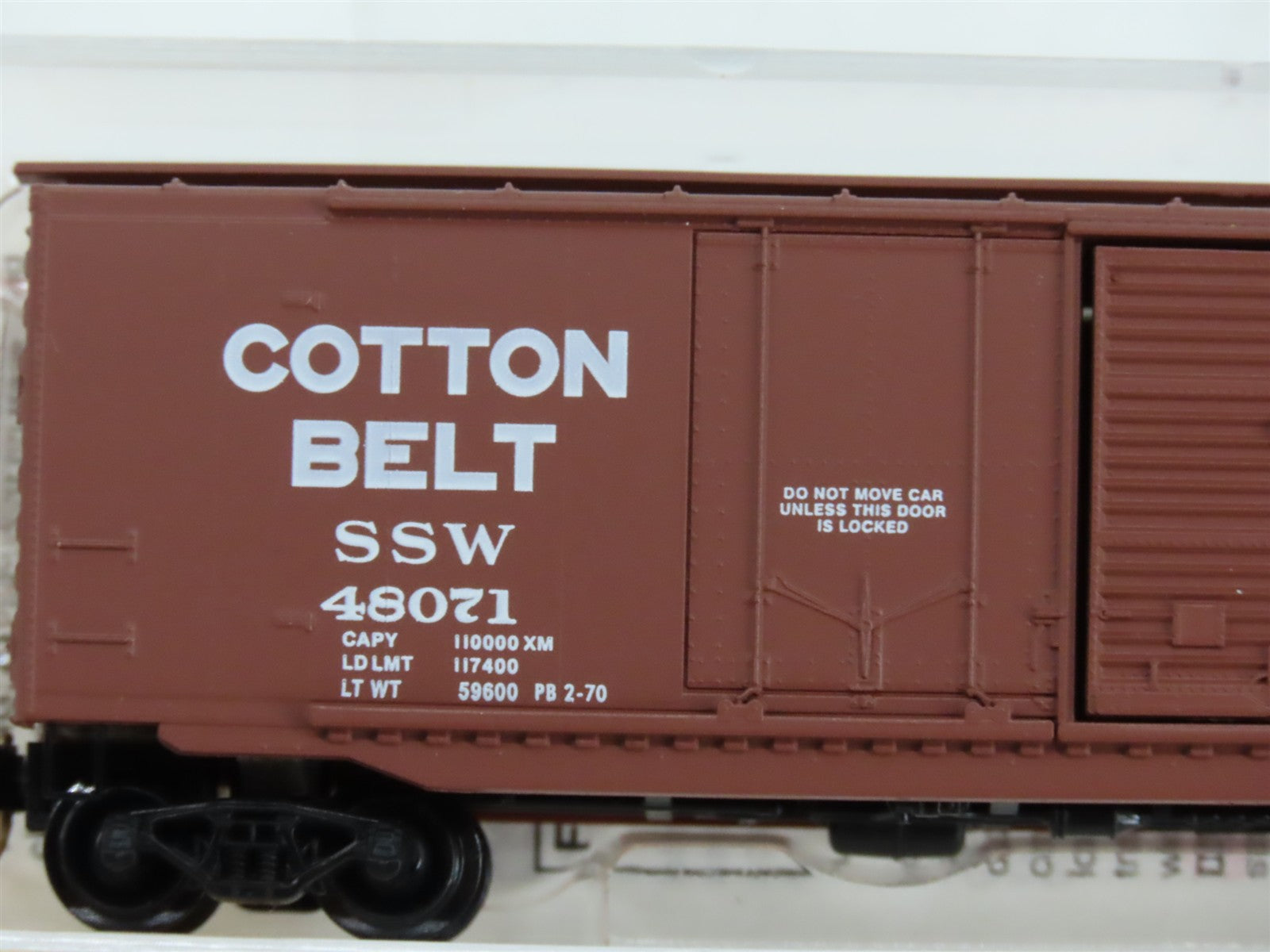 N Scale Micro-Trains MTL 33060 SSW Cotton Belt 50' Box Car 48071 RTR