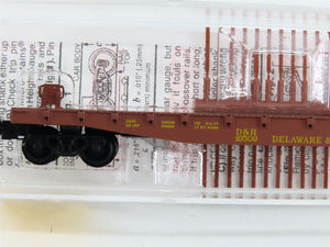 N Scale Micro-Trains MTL 45210 Delaware & Hudson 50' Fishbelly Side Flat Car RTR