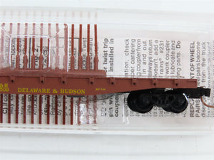 N Scale Micro-Trains MTL 45210 Delaware & Hudson 50' Fishbelly Side Flat Car RTR
