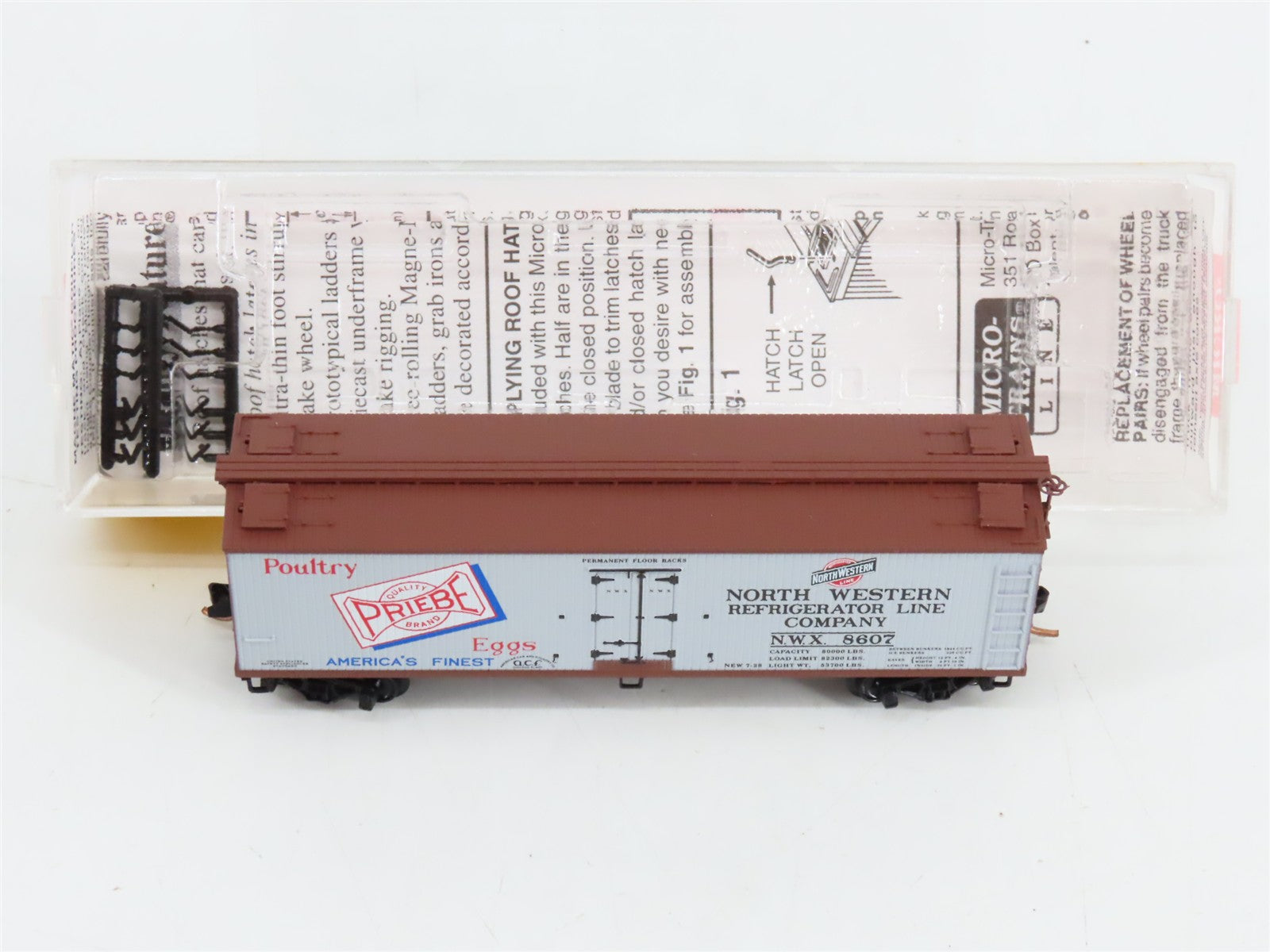 N Scale Micro-Trains MTL 49520 North Western Refrigerator Line 40' Reefer RTR