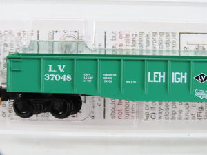 N Scale Micro-Trains MTL 46380 Lehigh Valley 50' Fishbelly Drop End Gondola RTR