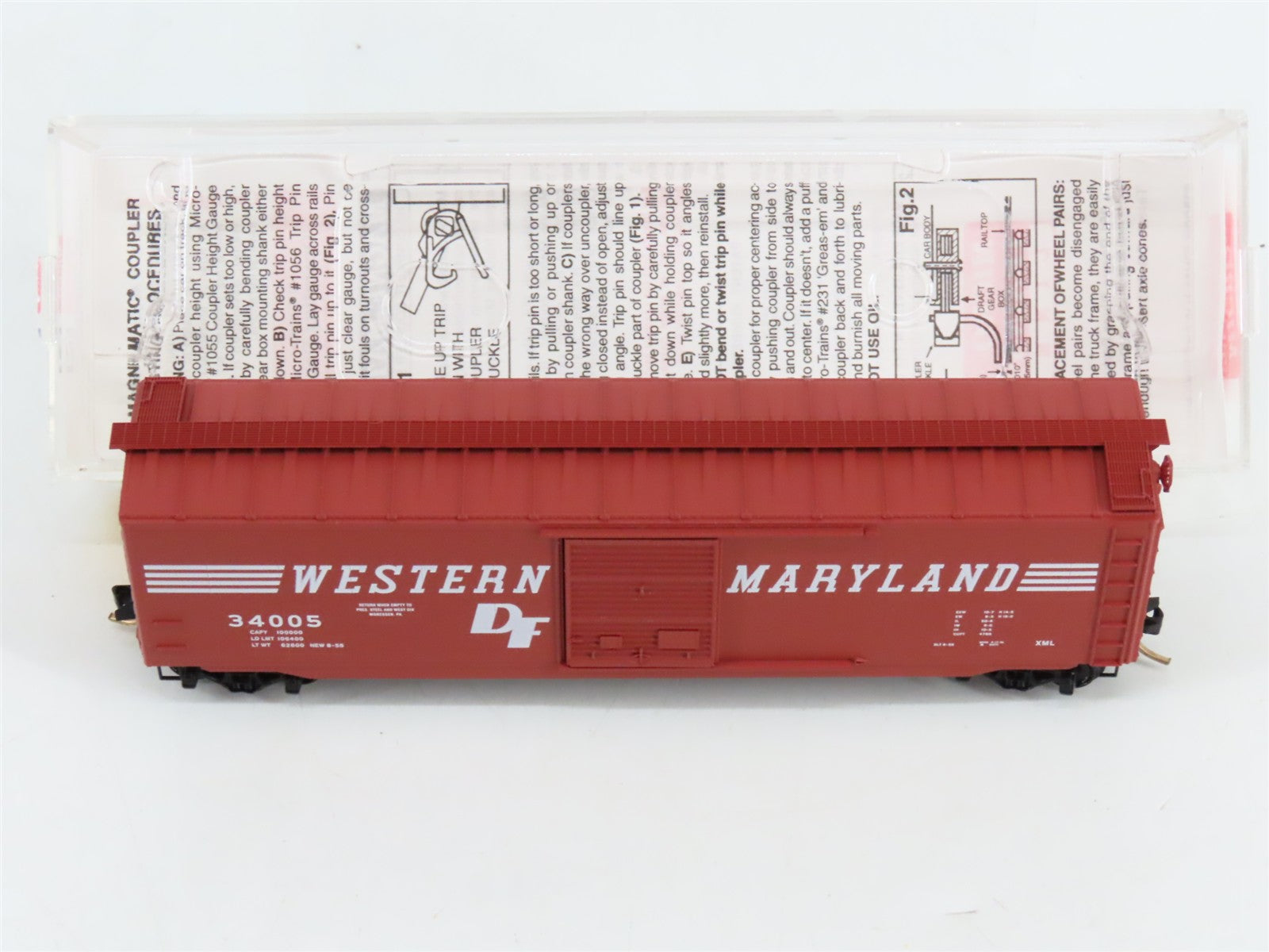 N Scale Micro-Trains MTL 31160 WM Western Maryland 50' Box Car 34005 RTR