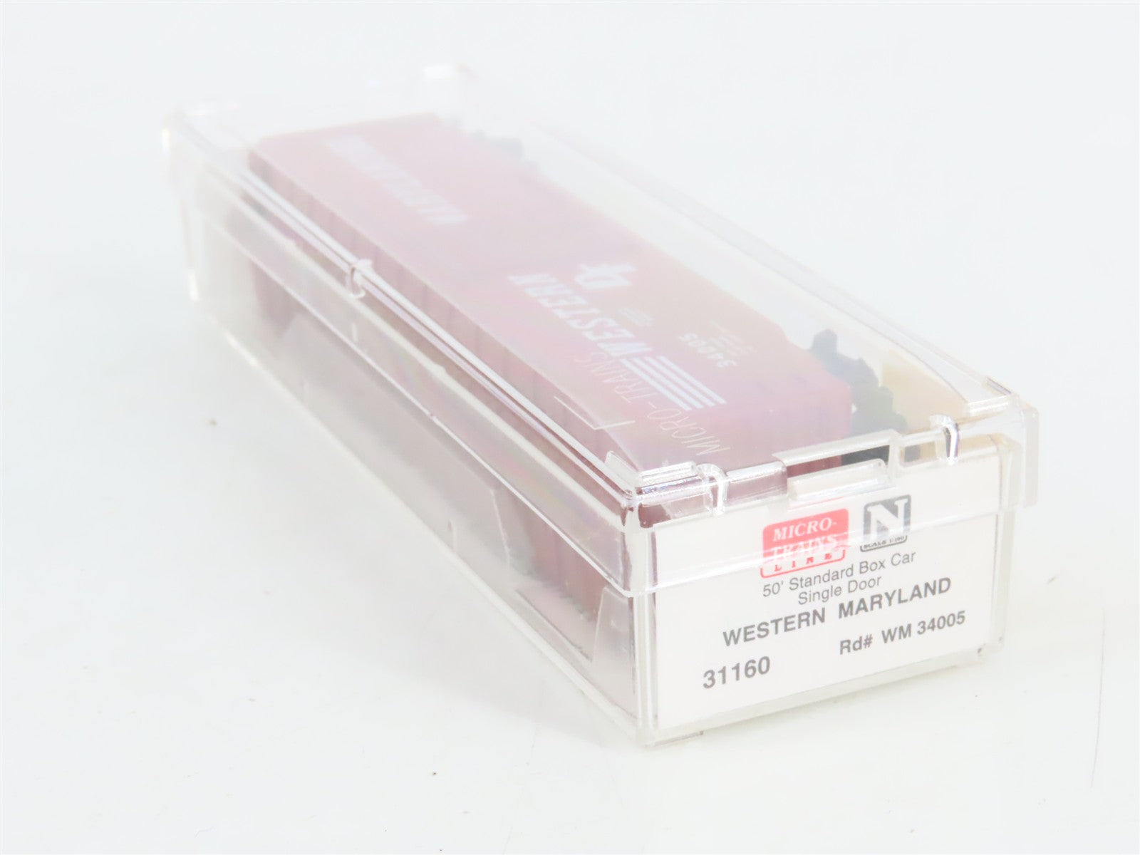 N Scale Micro-Trains MTL 31160 WM Western Maryland 50' Box Car 34005 RTR