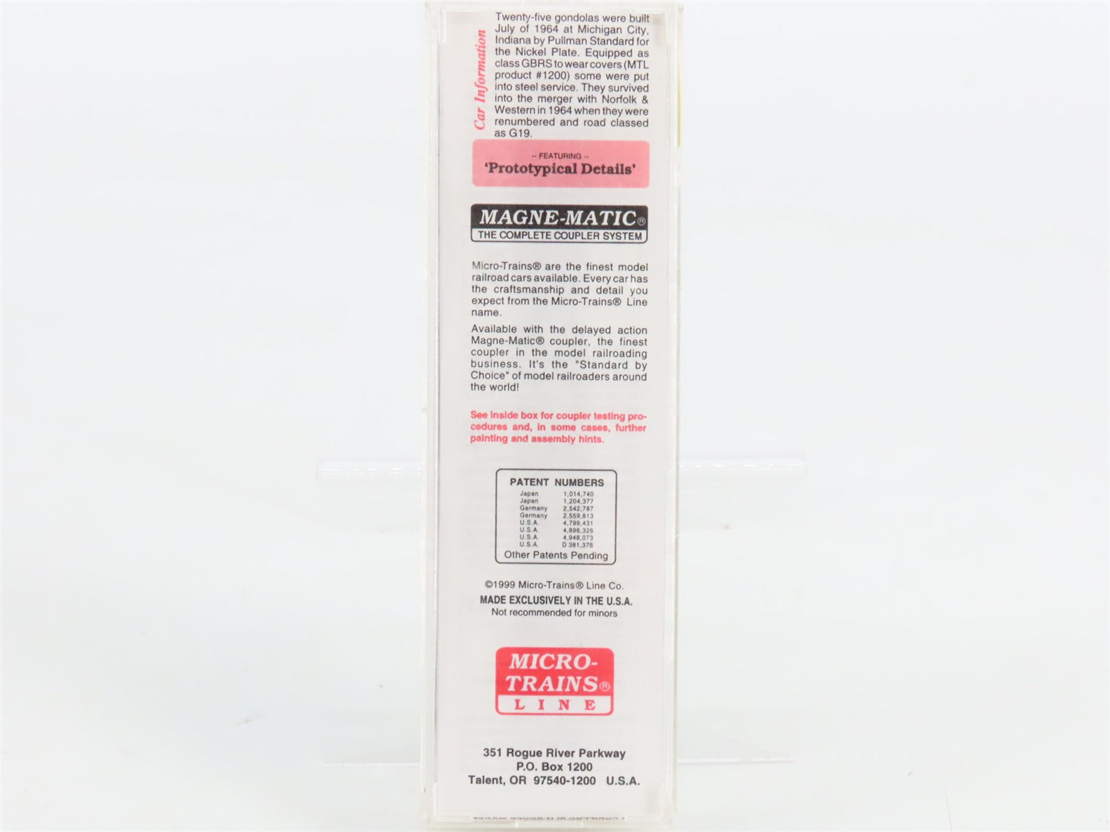 N Scale Micro-Trains MTL 105520 NKP Nickel Plate Road 50' Gondola 44801 RTR