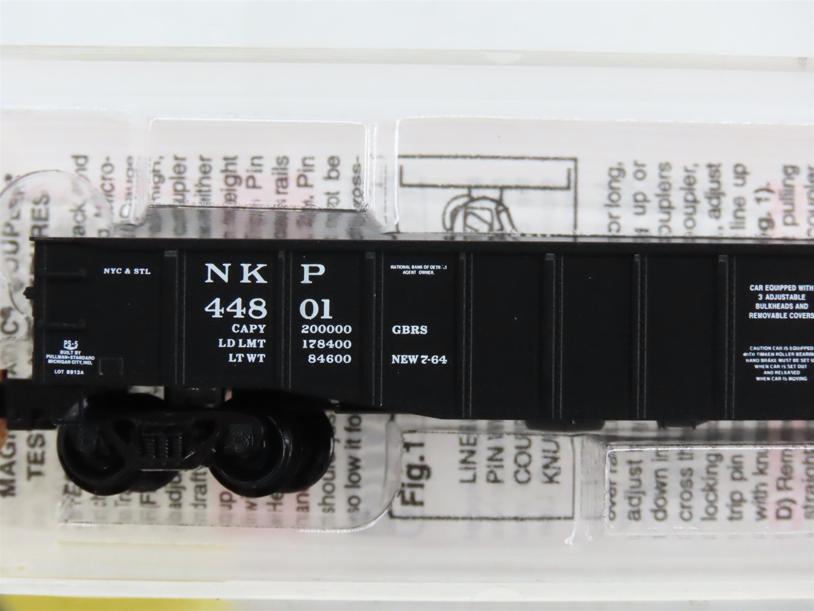 N Scale Micro-Trains MTL 105520 NKP Nickel Plate Road 50' Gondola 44801 RTR