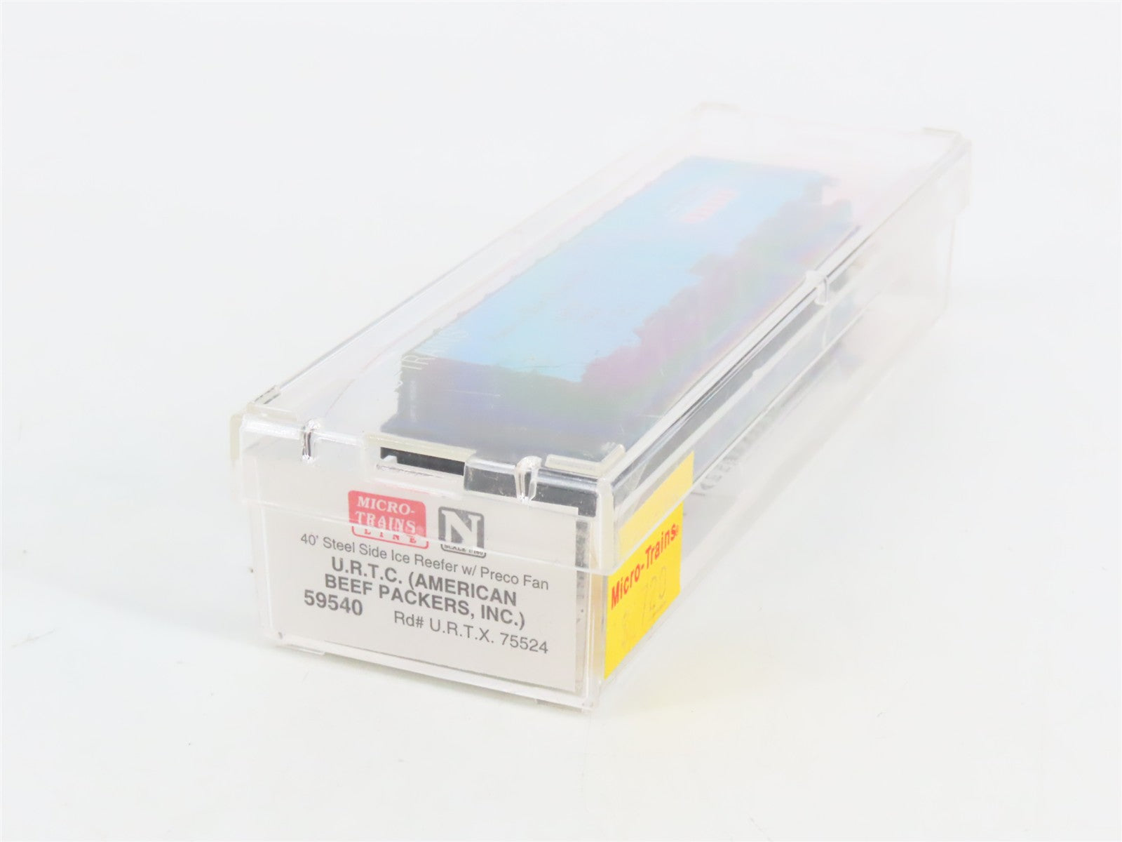 N Scale Micro-Trains MTL 59540 URTX American Beef Packers 40' Reefer 75524 RTR