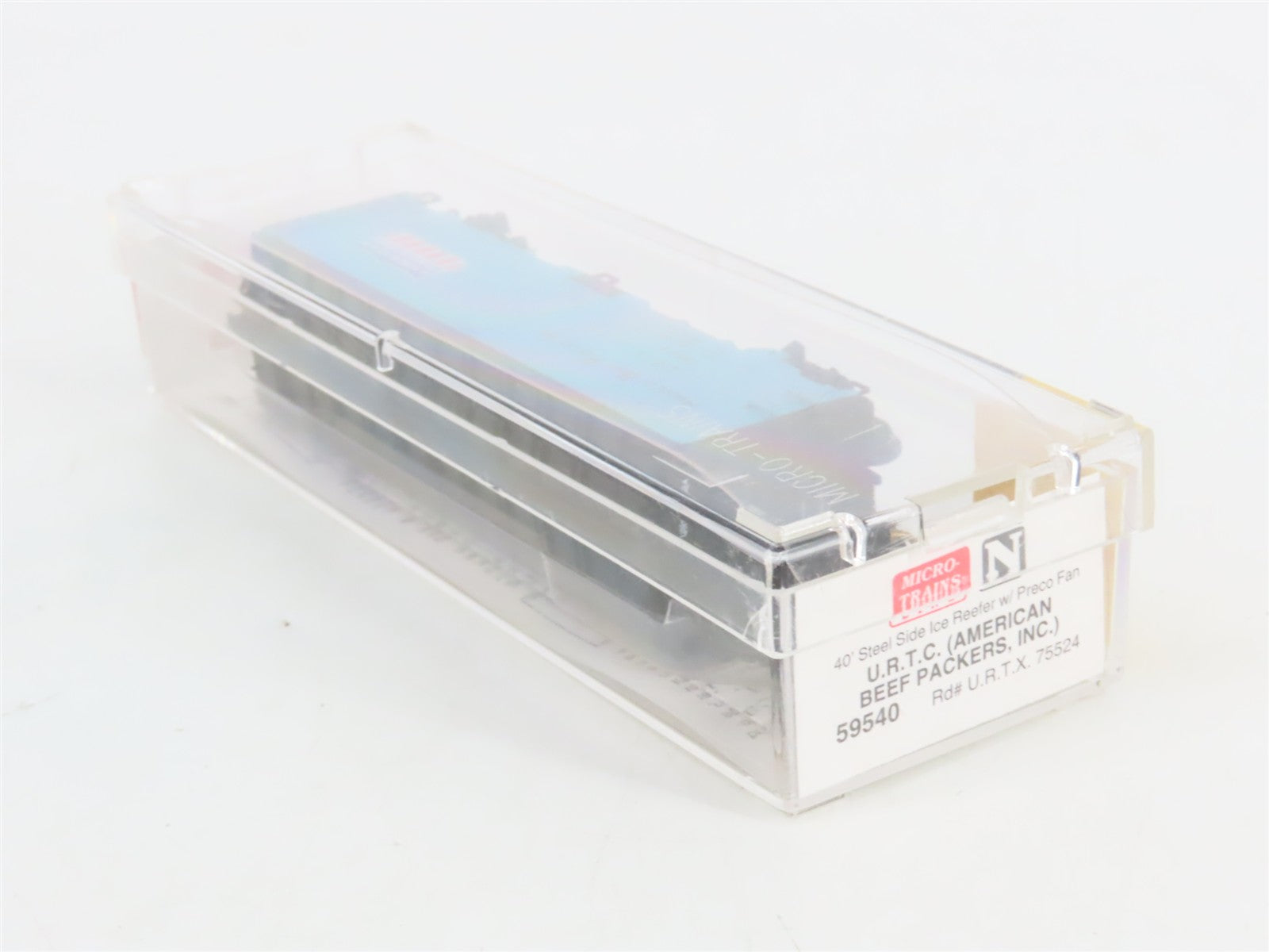N Scale Micro-Trains MTL 59540 URTX American Beef Packers 40' Reefer 75524 RTR