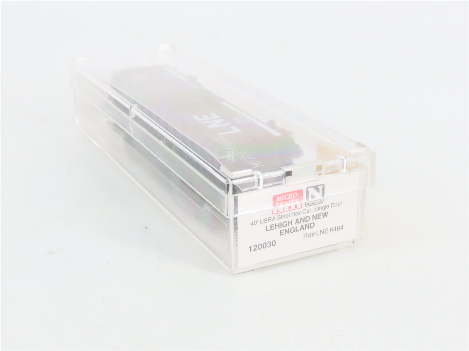N Scale Micro-Trains MTL 120030 LNE Lehigh and New England 40' Box Car 8484 RTR