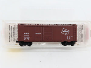 N Scale Micro-Trains MTL 22180 MILW Milwaukee Road 40' Box Car 29960 RTR