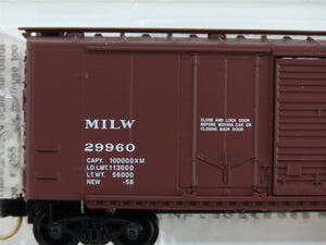 N Scale Micro-Trains MTL 22180 MILW Milwaukee Road 40' Box Car 29960 RTR