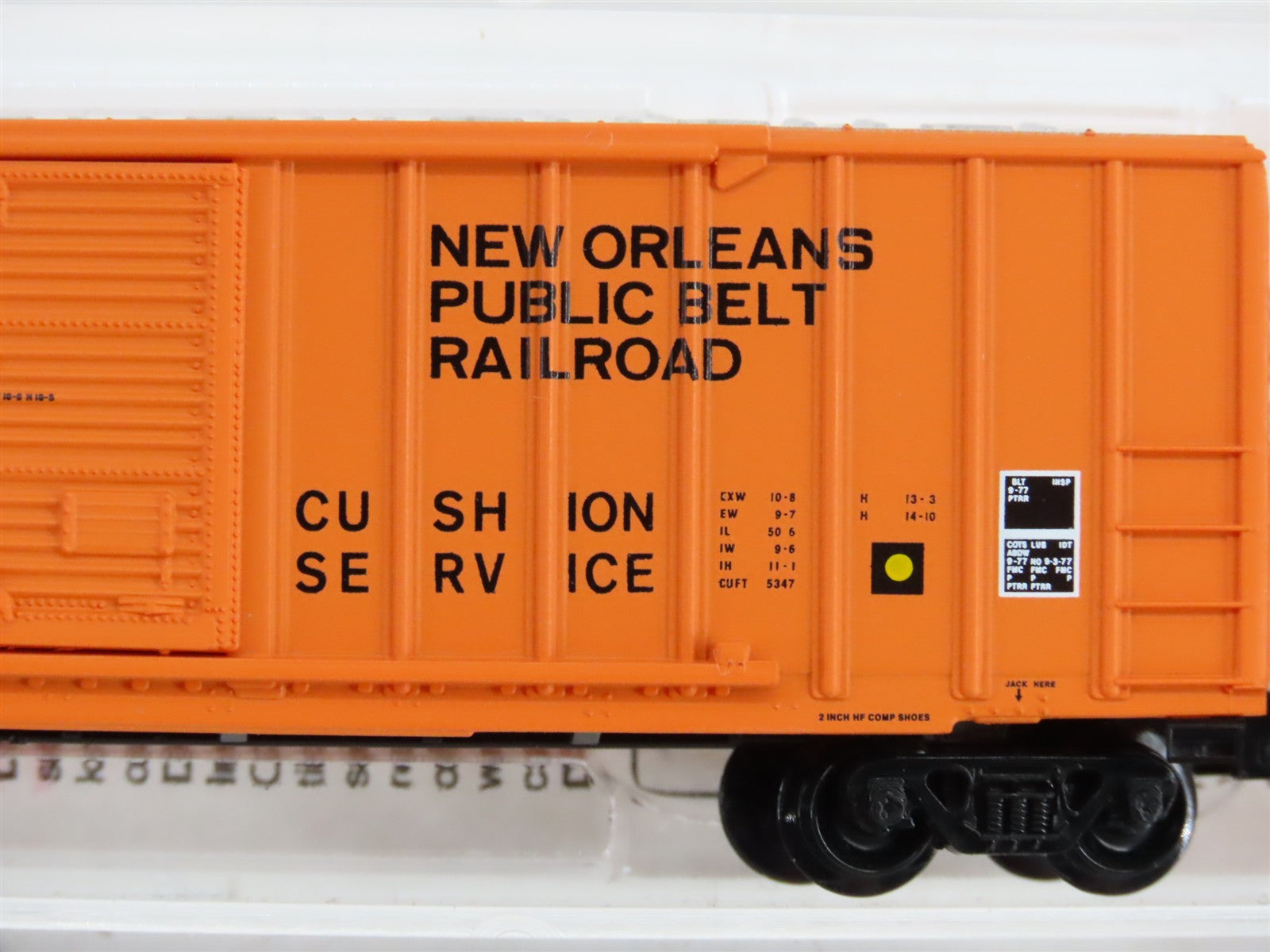 N Scale Micro-Trains MTL 25110 New Orleans Public Belt 50' Rib Side Box Car RTR