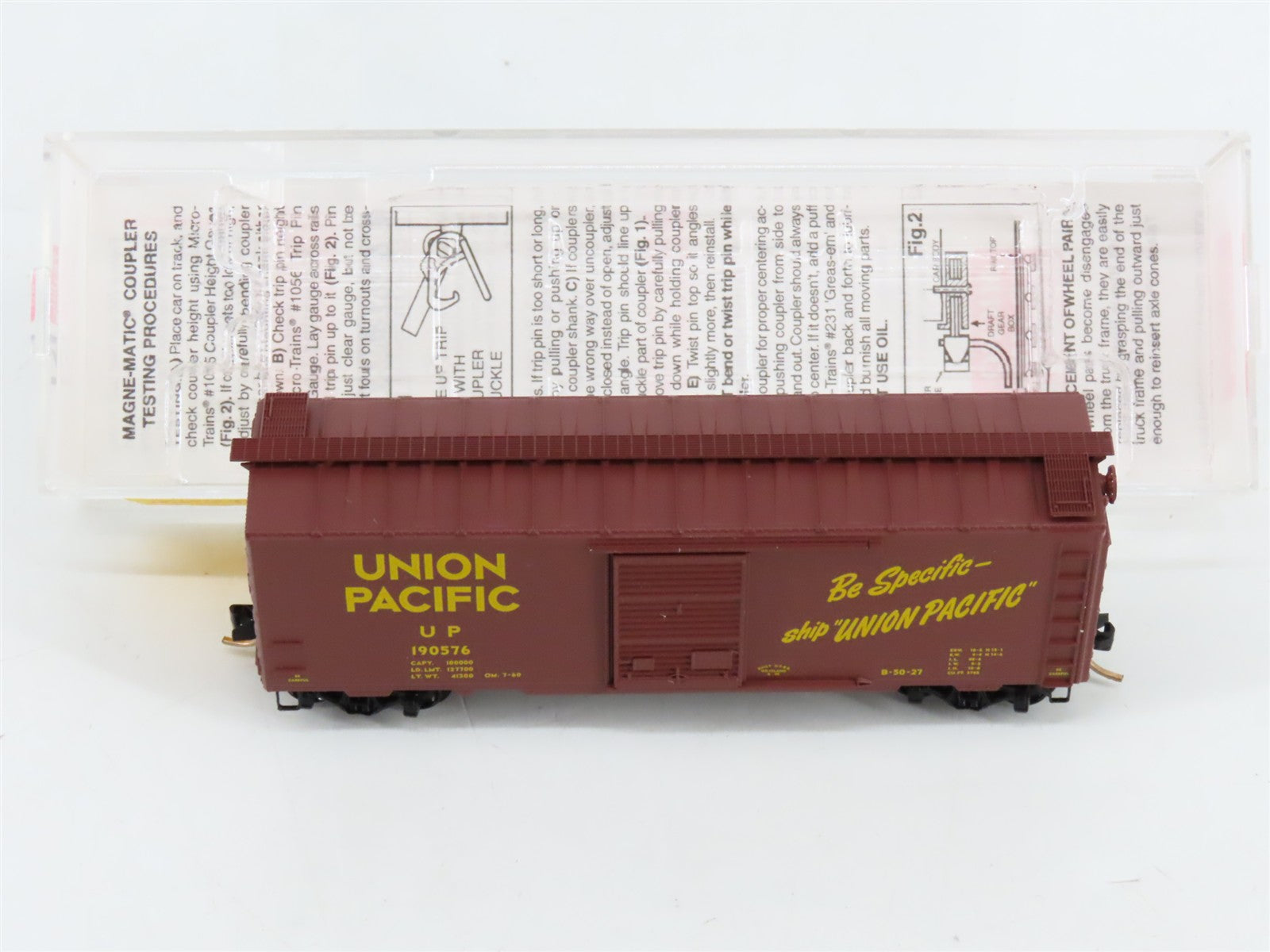 N Scale Micro-Trains MTL 20070 UP Union Pacific 40' Standard Box Car 190576 RTR