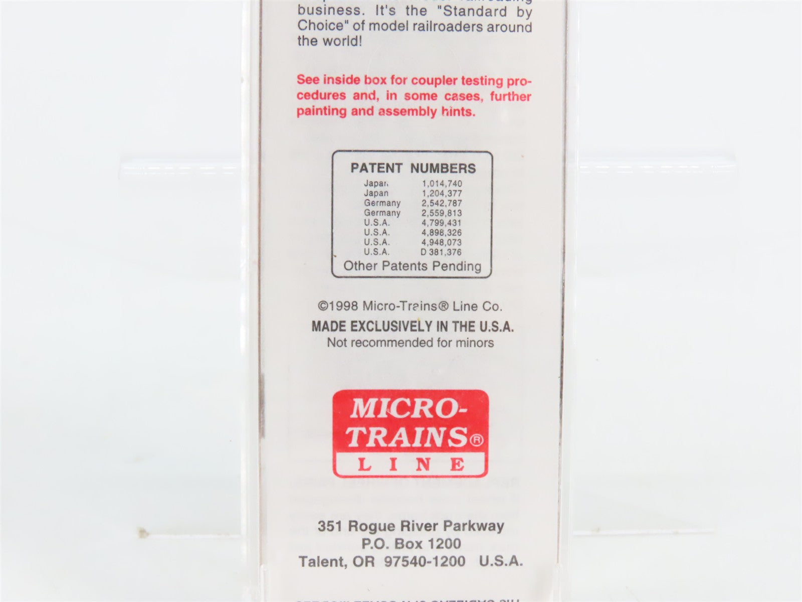 N Scale Micro-Trains MTL 20070 UP Union Pacific 40' Standard Box Car 190576 RTR