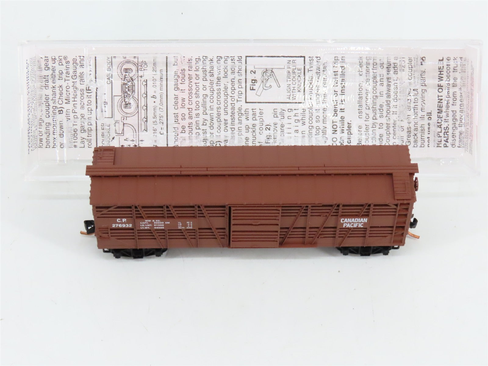 N Scale Micro-Trains MTL 35050 C.P. Canadian Pacific 40' Stock/Cattle Car RTR