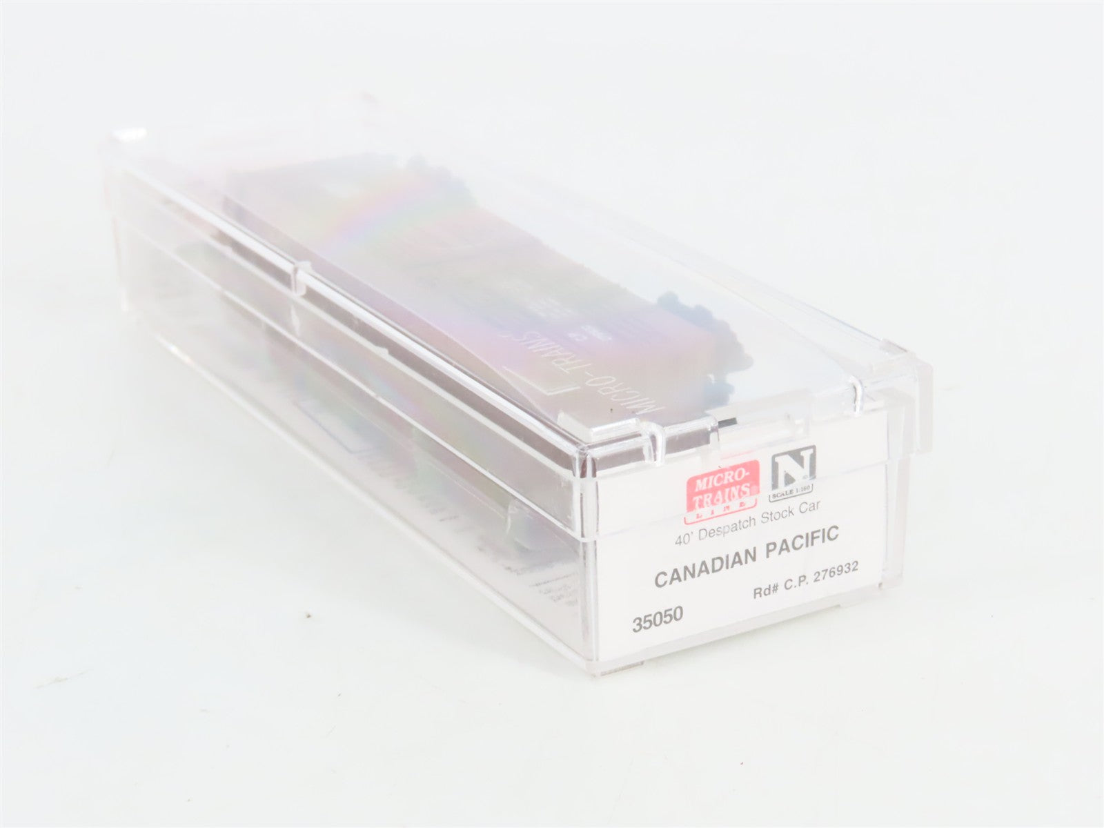 N Scale Micro-Trains MTL 35050 C.P. Canadian Pacific 40' Stock/Cattle Car RTR