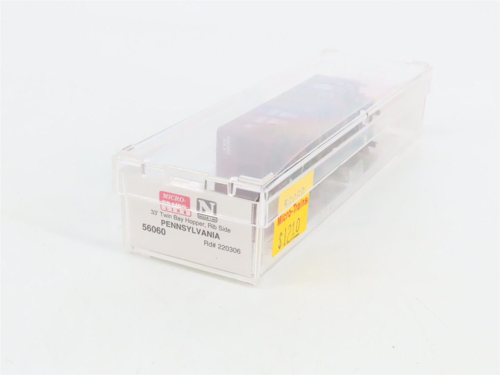 N Scale Micro-Trains MTL 56060 PRR Pennsylvania 33' 2-Bay Hopper 220306 RTR