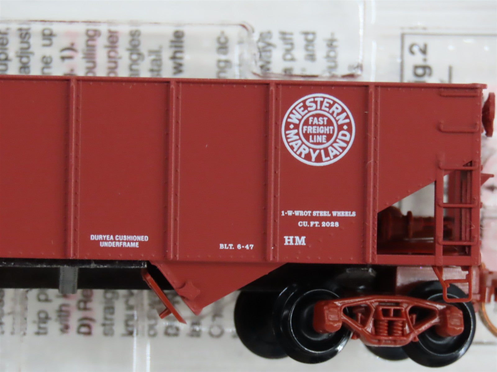 N Scale Micro-Trains MTL 56090 WM Western Maryland 33' 2-Bay Hopper 10801 RTR
