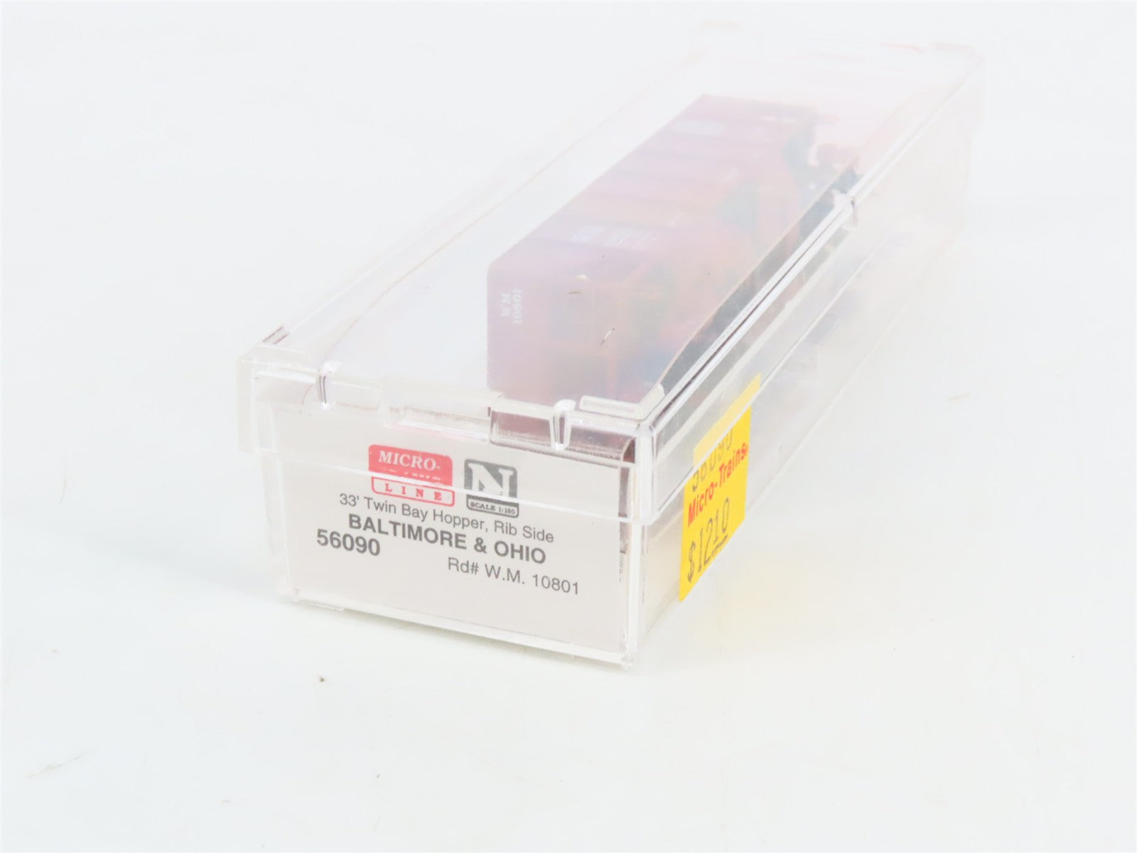 N Scale Micro-Trains MTL 56090 WM Western Maryland 33' 2-Bay Hopper 10801 RTR