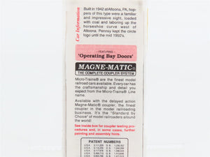 N Scale Micro-Trains MTL 56060 PRR Pennsylvania 33' 2-Bay Hopper 220455 RTR
