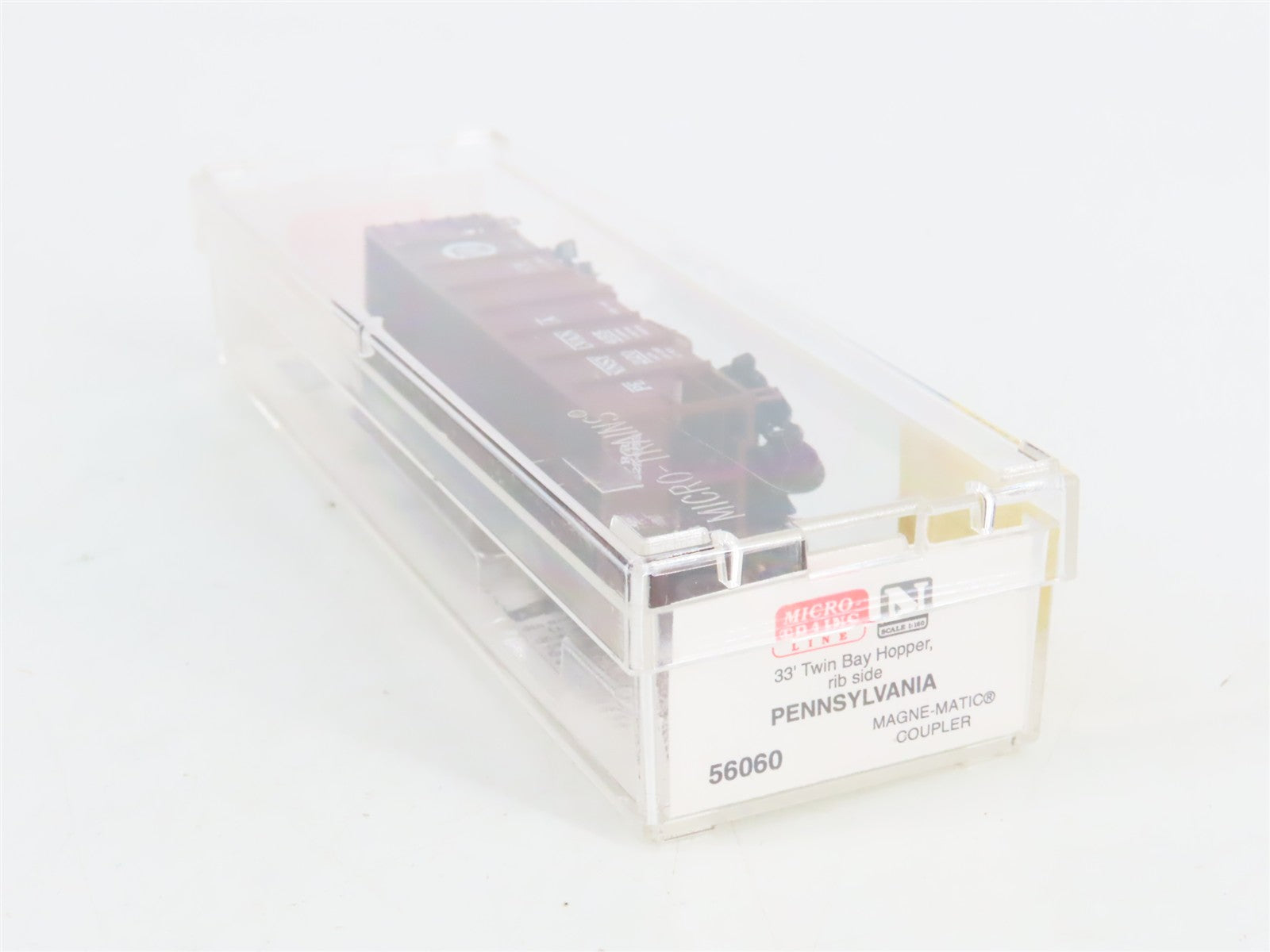 N Scale Micro-Trains MTL 56060 PRR Pennsylvania 33' 2-Bay Hopper 220455 RTR