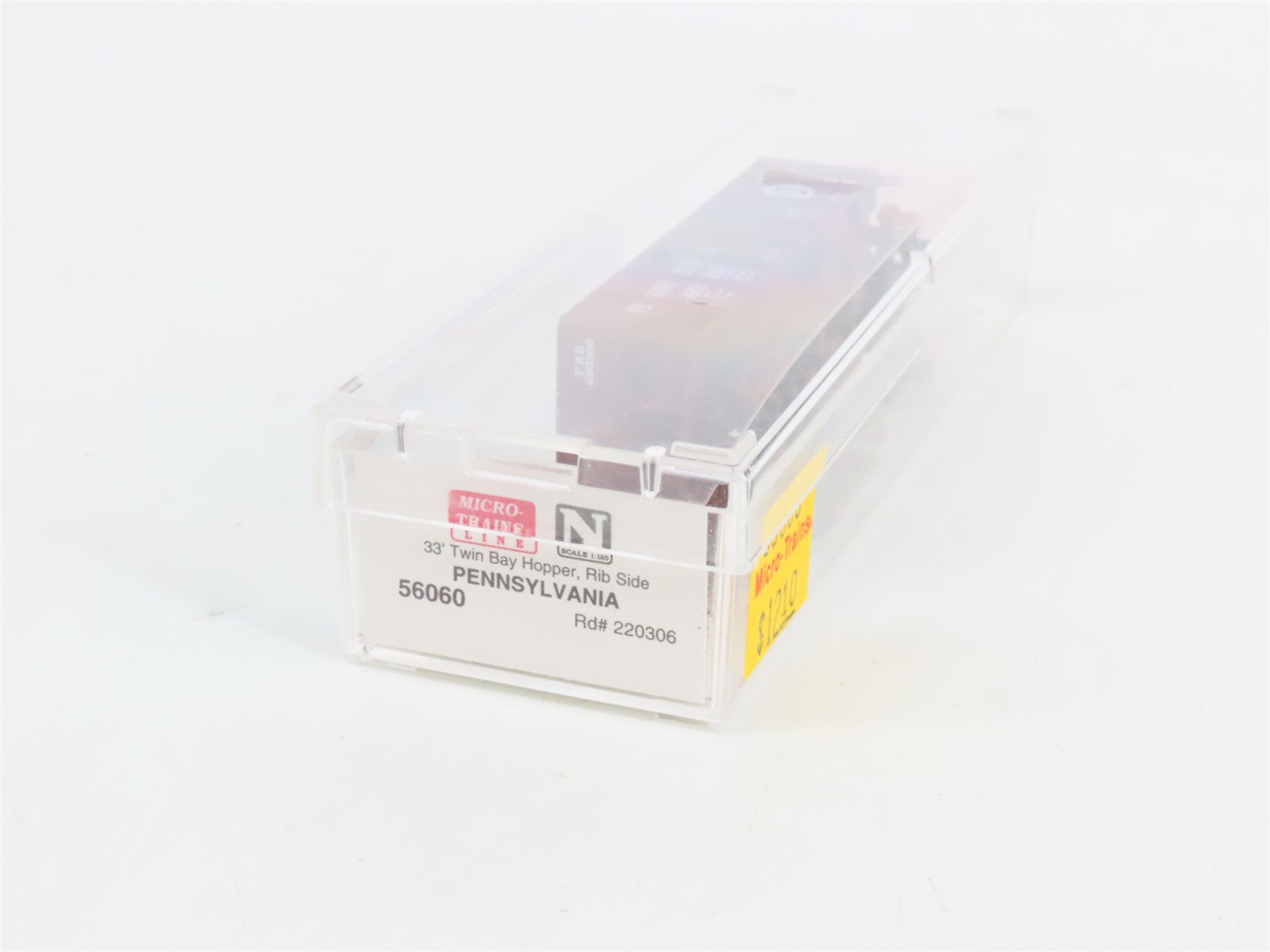 N Scale Micro-Trains MTL 56060 PRR Pennsylvania 33' 2-Bay Hopper 220306 RTR