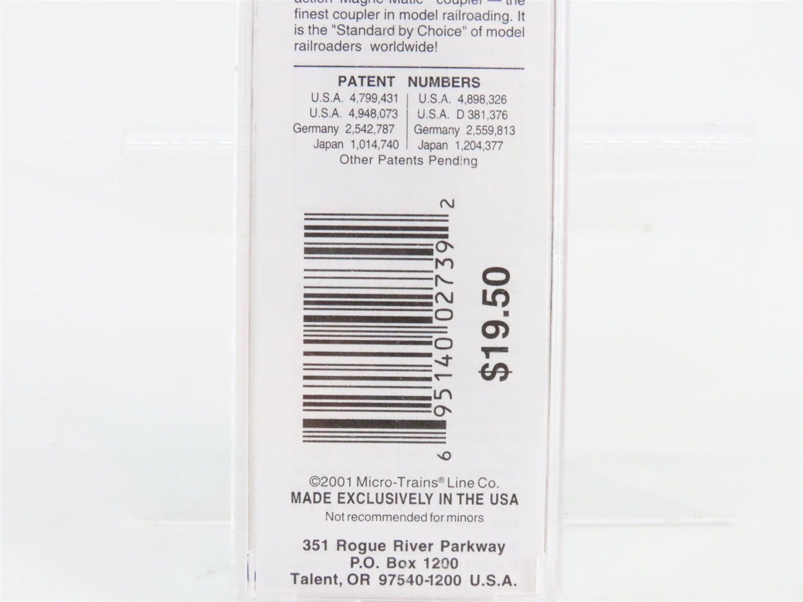 N Scale Micro-Trains MTL 65390 MRL Montana Rail Link 39' Tank Car 100016 RTR