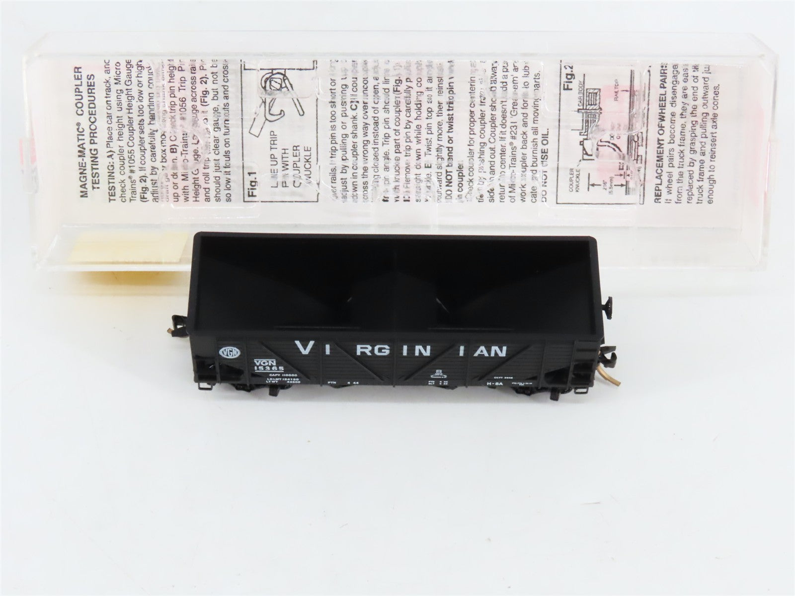 N Scale Micro-Trains MTL 57110 VGN Virginian 33' 2-Bay Hopper 15365 RTR