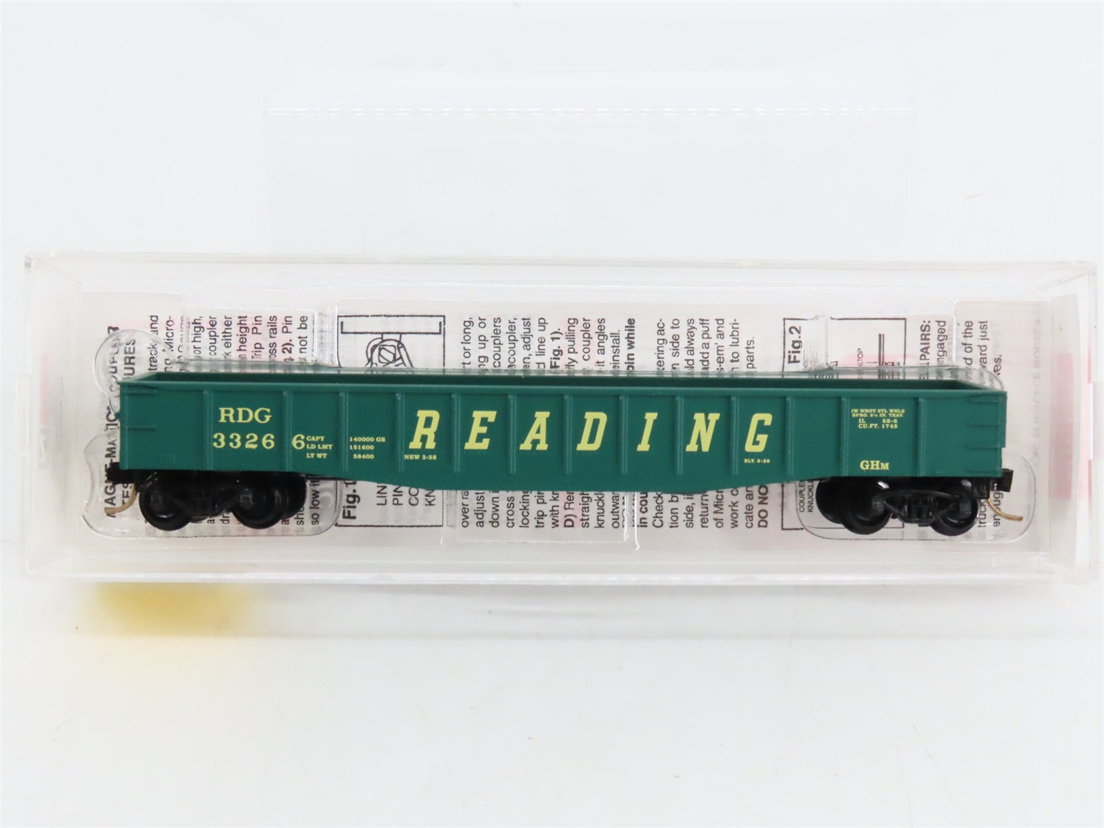 N Scale Micro-Trains MTL 105010 RDG Reading 50' Gondola 3326 RTR