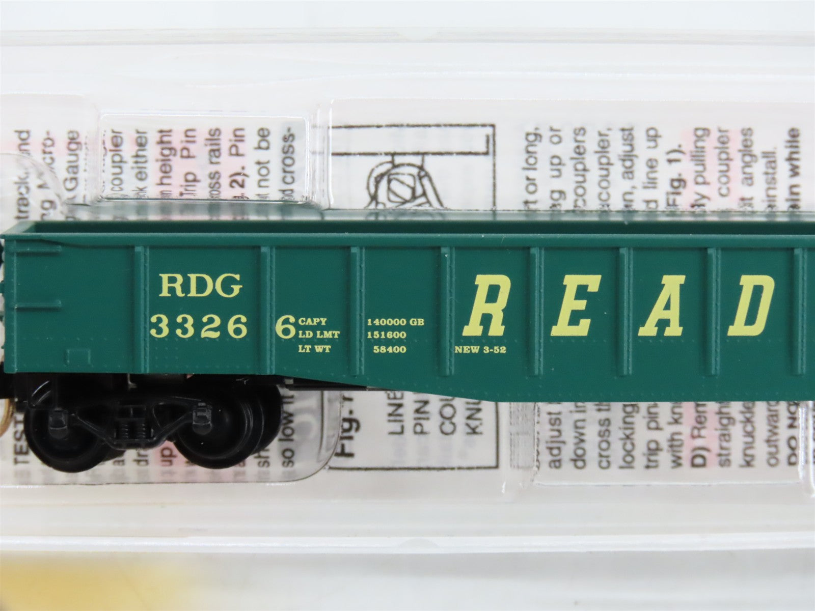 N Scale Micro-Trains MTL 105010 RDG Reading 50' Gondola 3326 RTR