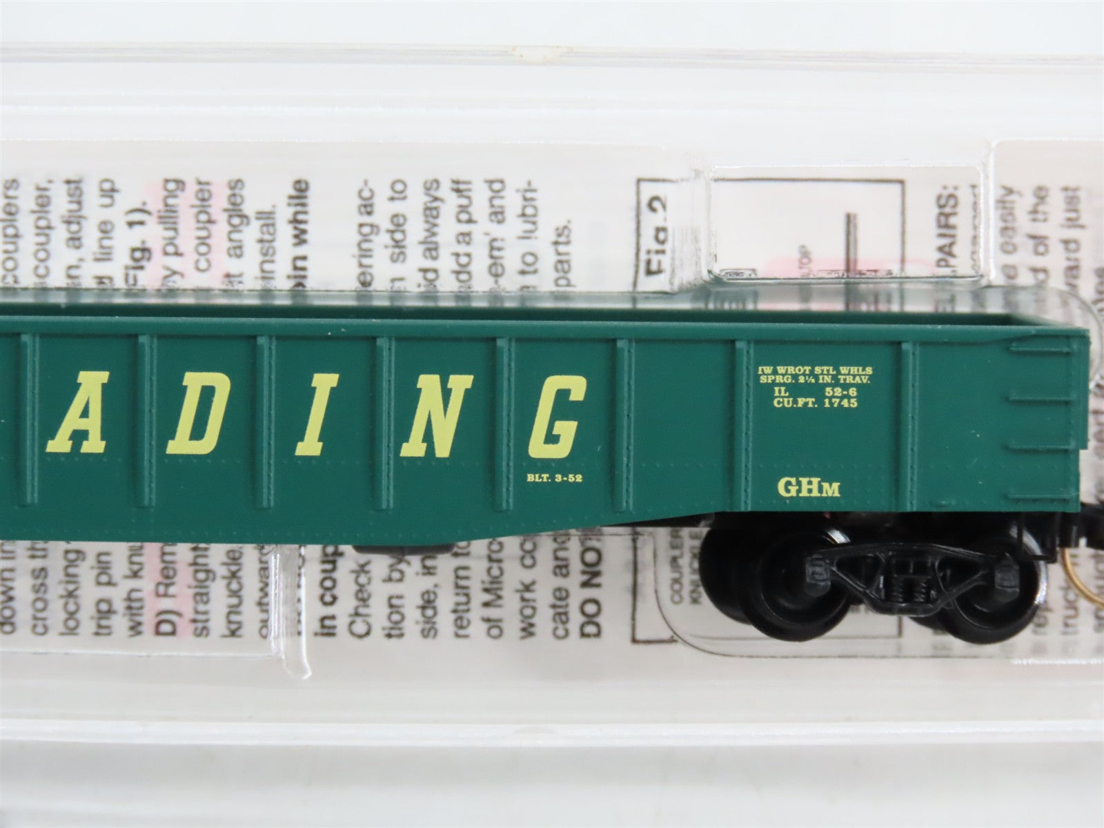 N Scale Micro-Trains MTL 105010 RDG Reading 50' Gondola 3326 RTR