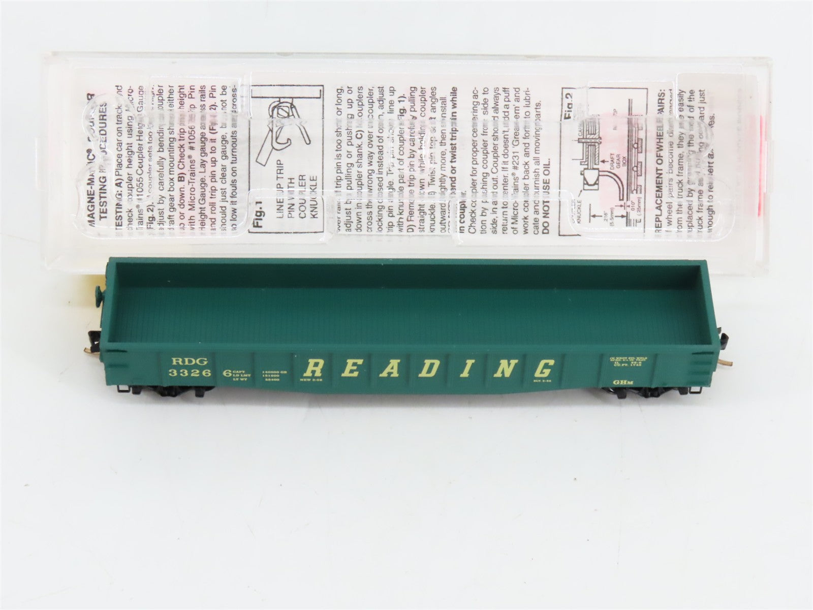 N Scale Micro-Trains MTL 105010 RDG Reading 50' Gondola 3326 RTR