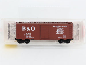 N Scale Micro-Trains MTL 20346 B&O Baltimore & Ohio 40' Box Car 470687 RTR