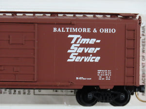 N Scale Micro-Trains MTL 20346 B&O Baltimore & Ohio 40' Box Car 470687 RTR