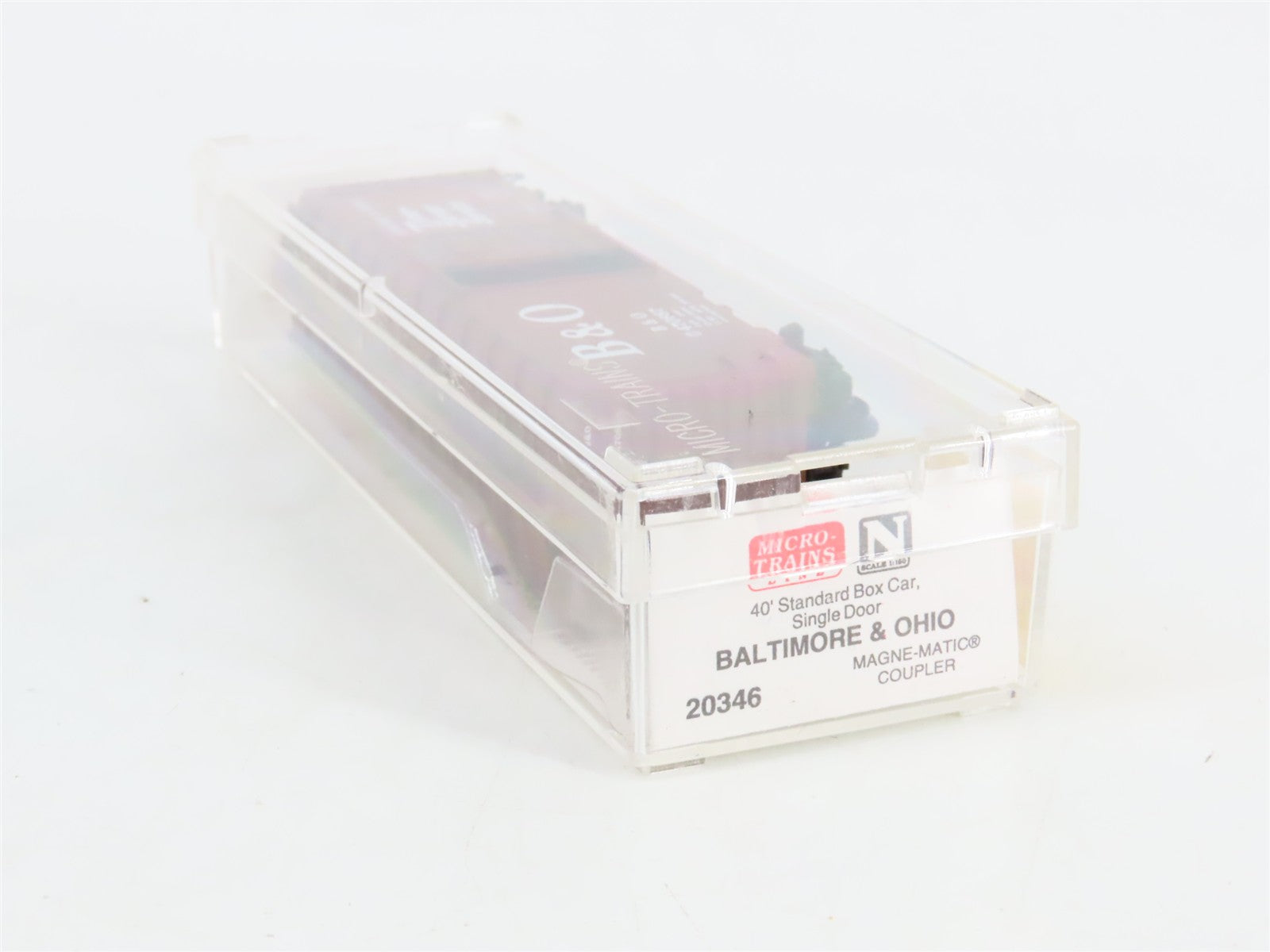 N Scale Micro-Trains MTL 20346 B&O Baltimore & Ohio 40' Box Car 470687 RTR