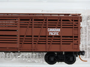 N Scale Micro-Trains MTL 35050 C.P. Canadian Pacific 40' Stock/Cattle Car RTR
