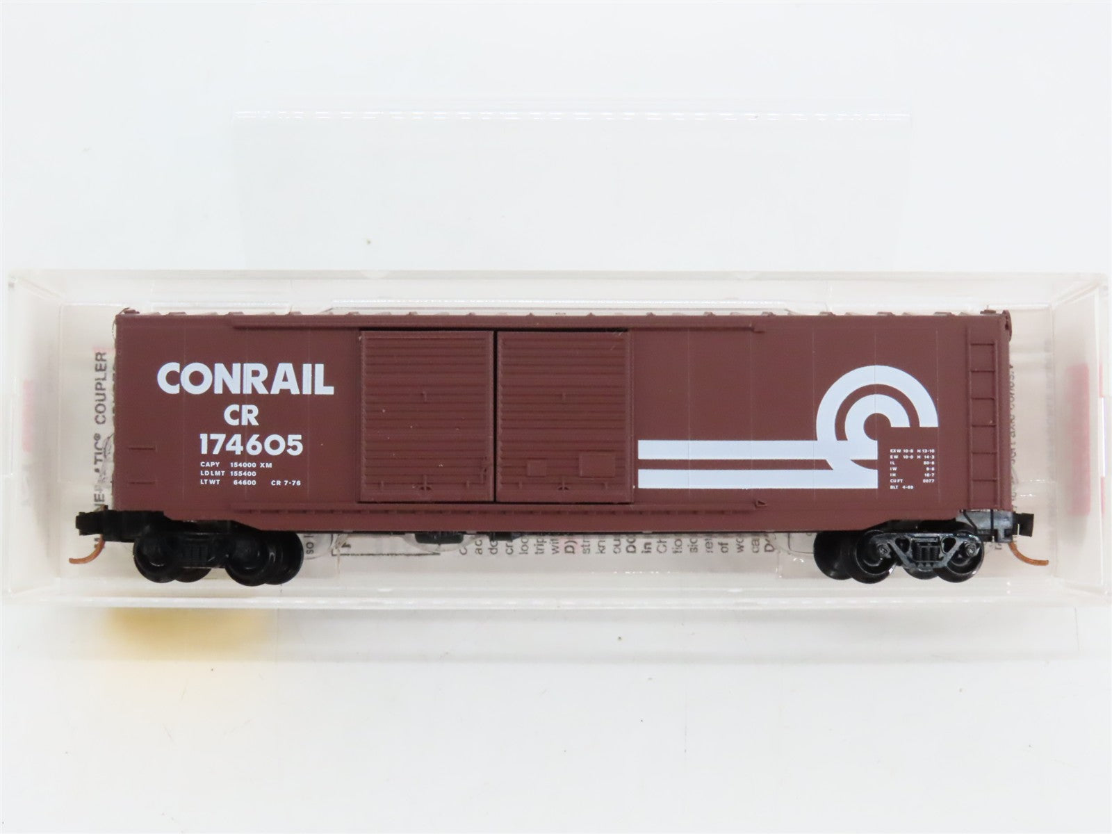 N Scale Micro-Trains MTL 37010 CR Conrail 50' Box Car 174605 RTR