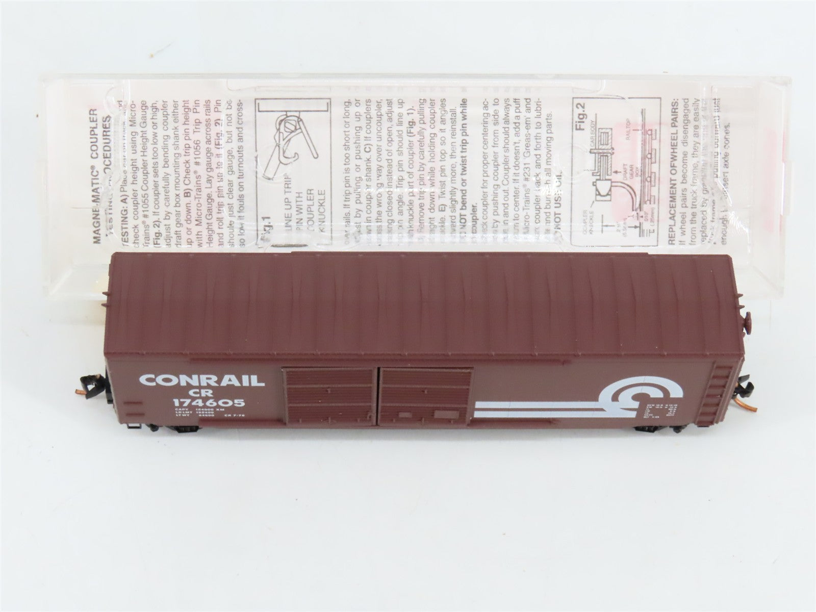N Scale Micro-Trains MTL 37010 CR Conrail 50' Box Car 174605 RTR