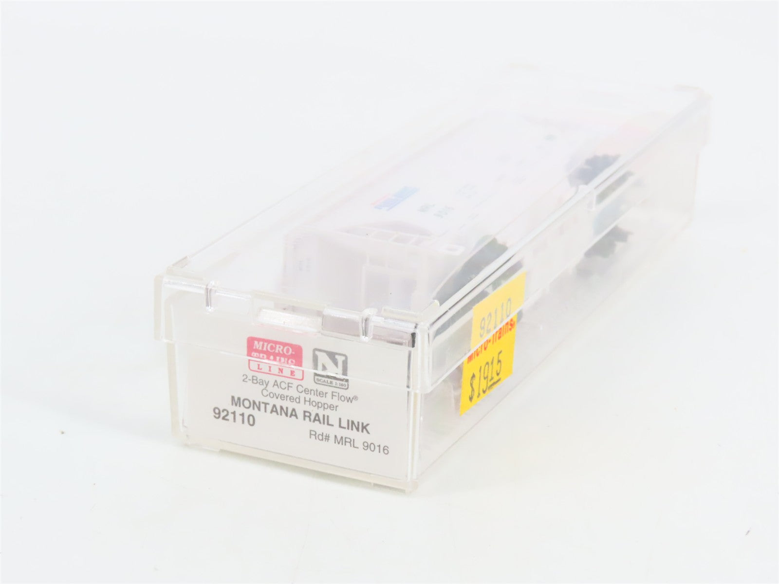 N Scale Micro-Trains MTL 92110 MRL Montana Rail Link 2-Bay Covered Hopper RTR