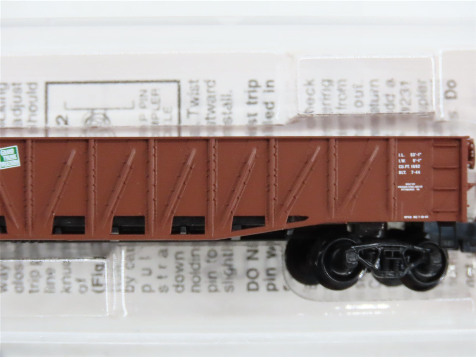 N Scale Micro-Trains MTL 63010 GTW Grand Trunk Western 50' Gondola 145431 RTR