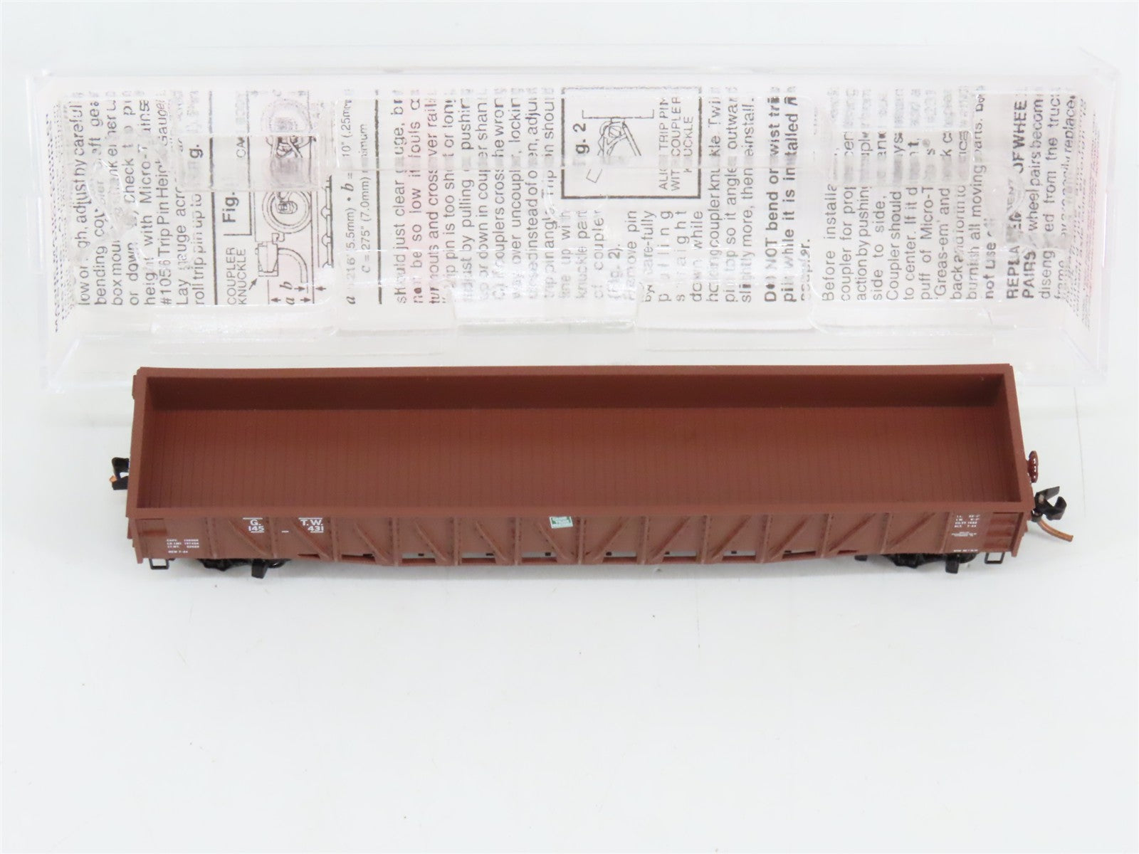 N Scale Micro-Trains MTL 63010 GTW Grand Trunk Western 50' Gondola 145431 RTR