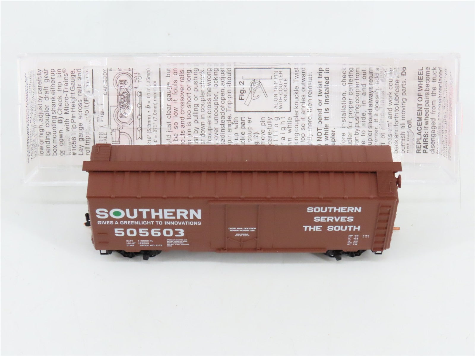N Scale Micro-Trains MTL 21100 Southern Railway 40' Box Car 505603 RTR