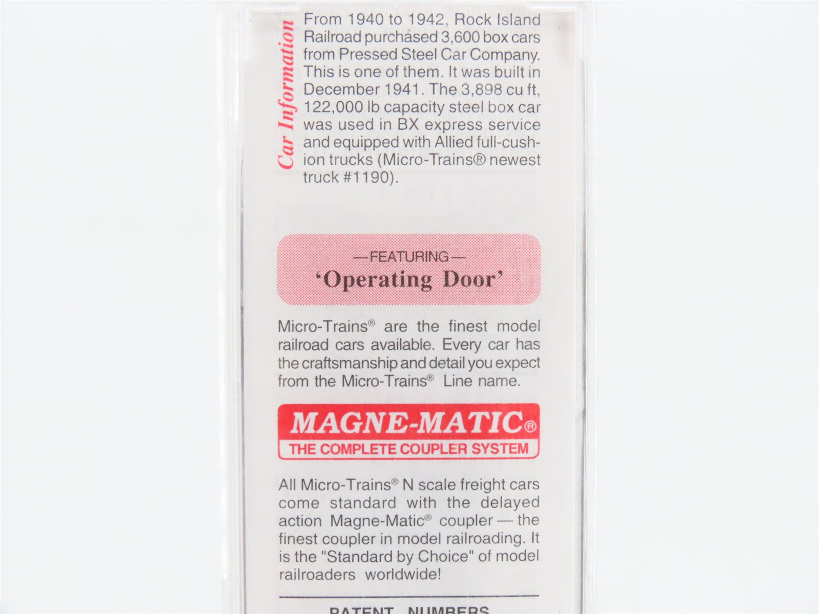 N Scale Micro-Trains MTL 20566 R.I. Rock Island 40' Box Car 20039 RTR